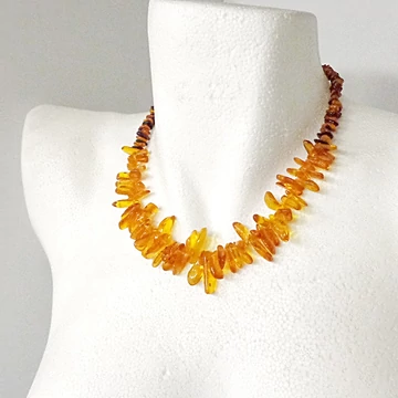 Borostyán lánc Borzoska 45 cm