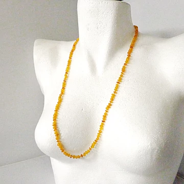 Borostyán sárga nugget lánc 70 cm