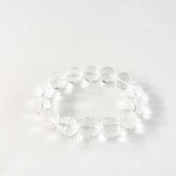 Fazettált hegyikristály karkötő 16 mm