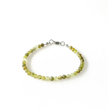 Grosszulár fazettált karlánc 4 mm