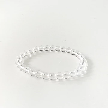 Hegyikristály női - férfi karkötő 6 mm AA