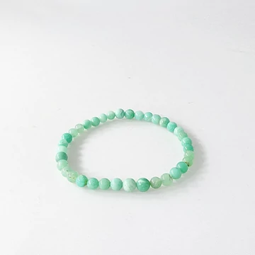 Krizopráz karkötő 5 mm AB