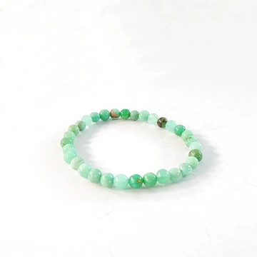 Krizopráz karkötő 6 mm