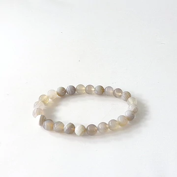 Szürke achát karkötő 8 mm Szürke achát karkötő 8 mm