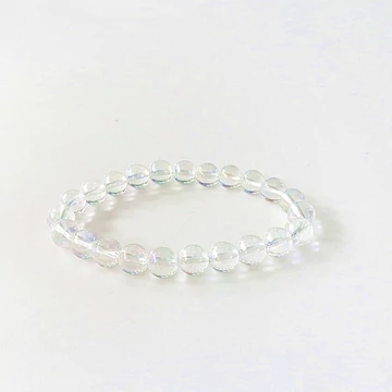 Hegyikristály aurakvarc karkötő 8 mm