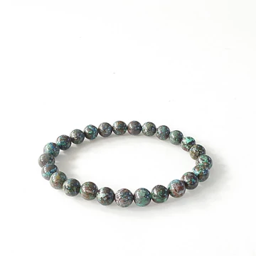 Krizokolla női - férfi karkötő 8 mm AB