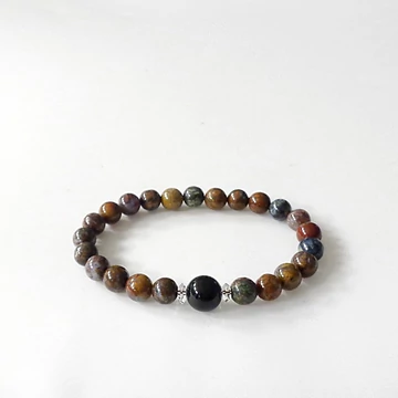 Pietersit női - férfi karkötő 8 mm  - 1 Pietersit női - férfi karkötő 8 mm  - 1