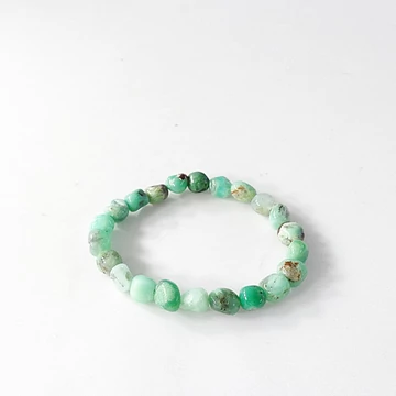 Krizopráz nagy nugget karkötő