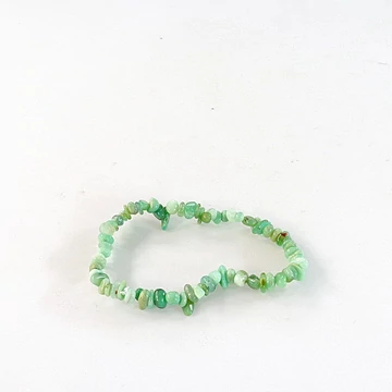 Krizopráz szemcsés karkötő