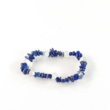 Lápisz - hegyikristály szemcsés karkötő