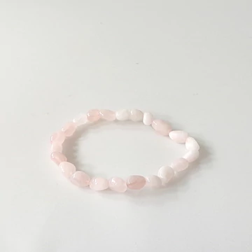 Rózsakvarc nugget karkötő Rózsakvarc nugget karkötő