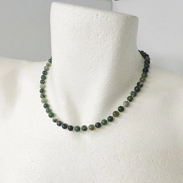 Mohaachát nyaklánc 6 mm 40 cm Mohaachát nyaklánc 6 mm 40 cm