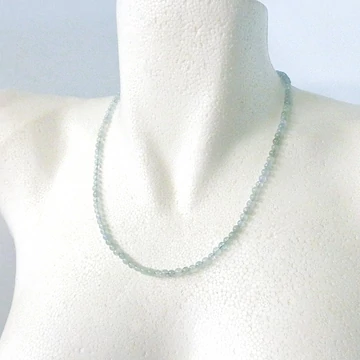 Akvamarin lánc 4 mm 50 cm