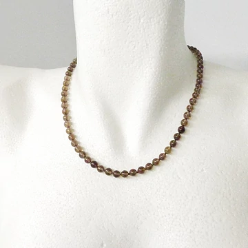 Füstkvarc lánc 6 mm 45 cm Füstkvarc lánc 6 mm 45 cm