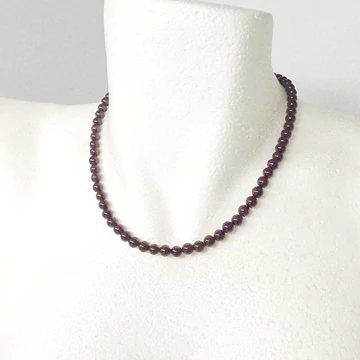 Gránát lánc 6 mm 42 cm