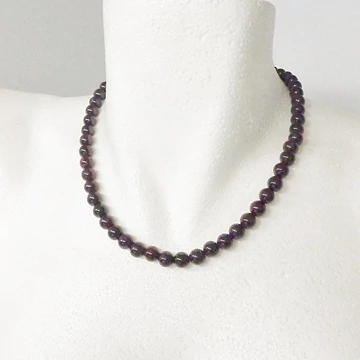 Gránát lánc 8 mm 45 cm