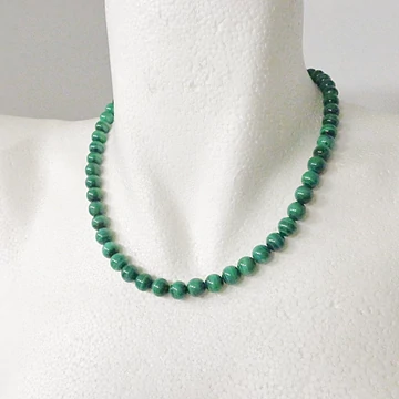 Malachit nyaklánc 8 mm