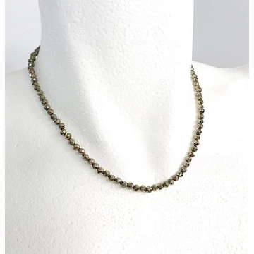Pirit fazettált lánc 4 mm 42 cm Pirit fazettált lánc 4 mm 42 cm