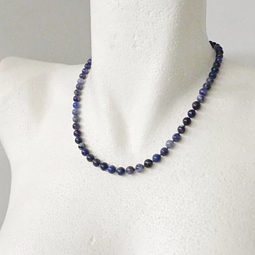 Szodalit nyaklánc 6 mm