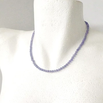 Világosabb tanzanit nyaklánc AA 4 mm 42 cm Világosabb tanzanit nyaklánc AA 4 mm 42 cm