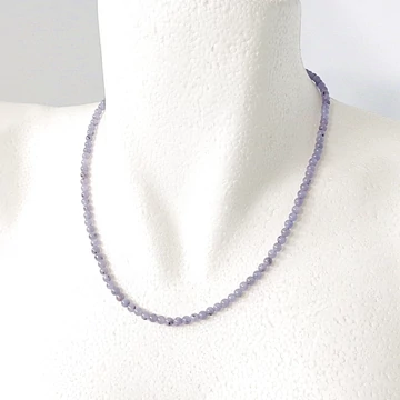 Világos tanzanit lánc 4 mm 45 cm Világos tanzanit lánc 4 mm 45 cm