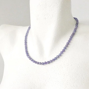 Tanzanit 6 mm lánc 45 cm Tanzanit 6 mm lánc 45 cm