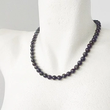 Sólyomszem női - férfi nyaklánc 8 mm 45 cm