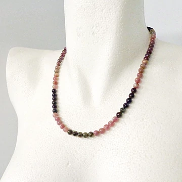 Szakaszos turmalin lánc 7 mm