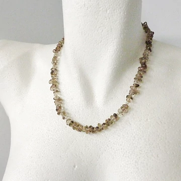Füstkvarc szemcsés lánc 48 cm Füstkvarc szemcsés lánc 48 cm