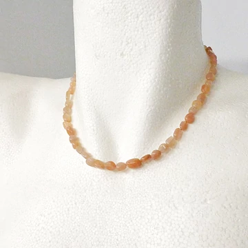 Napkő nugget nyaklánc 42 cm Napkő nugget nyaklánc 42 cm