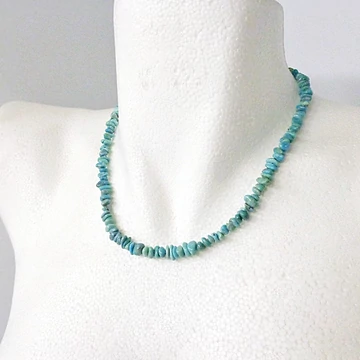 Türkiz szemcsés lánc kékes-zöld Türkiz szemcsés lánc kékes-zöld