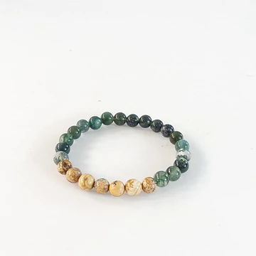 Gyermek achát - képjáspis karkötő