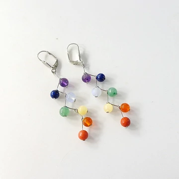 Csakra fülbevaló ágas-bogas