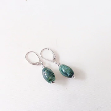 Moha achát egyedi ezüst fülbevaló 10400 Moha achát egyedi ezüst fülbevaló 10400