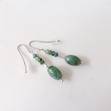 Moha achát egyedi ezüst fülbevaló 9900 Moha achát egyedi ezüst fülbevaló 9900