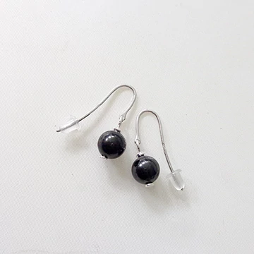 Shungit egyedi ezüst fülbevaló 6900 Shungit egyedi ezüst fülbevaló 6900