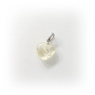 Citrin szív medál ezüst akasztóval Citrin szív medál ezüst akasztóval