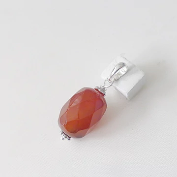 Karneol egyedi ezüst medál 6300