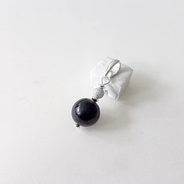 Shungit egyedi ezüst medál 5800 Shungit egyedi ezüst medál 5800