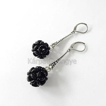 Bogyós fülbevaló sd fekete