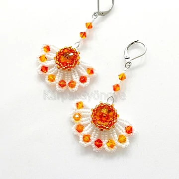 Legyező fülbevaló tüzes