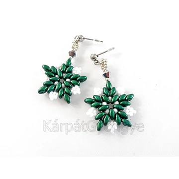 Mona fülbevaló emerald