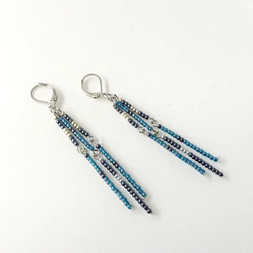 Pálcás fülbevaló teal