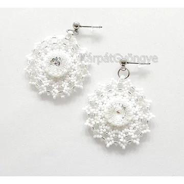 Pampa fülbevaló hófehér