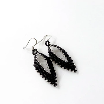 Russian fülbevaló fekete