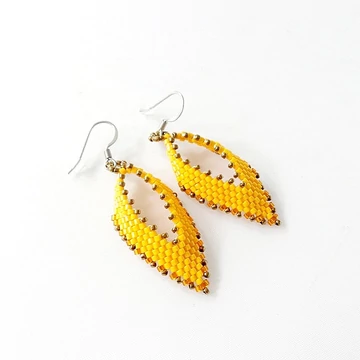 Russian fülbevaló napsárga