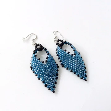 Russian fülbevaló teal