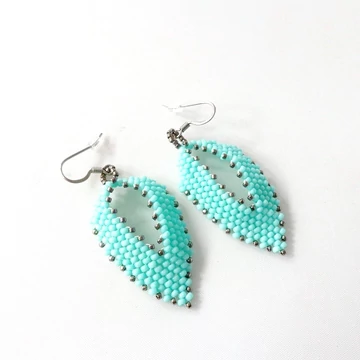 Russian fülbevaló türkizzöld