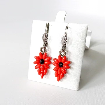 Sd csepp piros fülbevaló