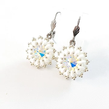 Temi fülbevaló fehér